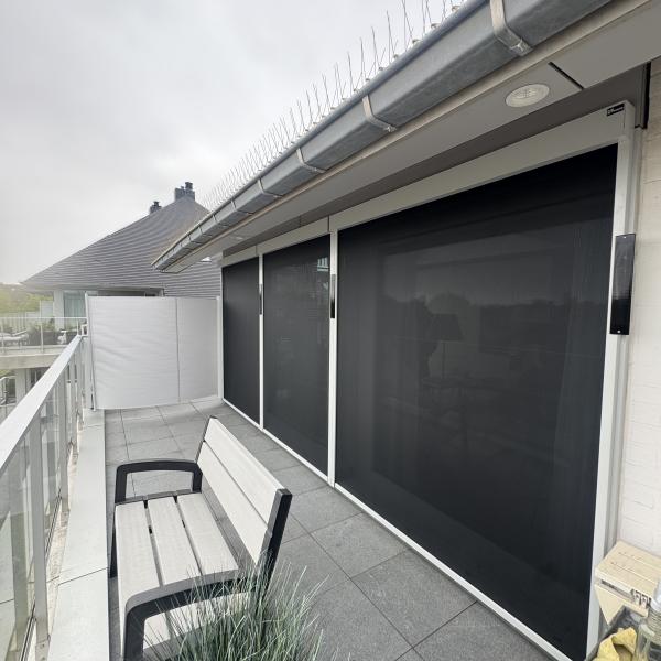 Uittrekbaar windscherm D. De Poorter BV Veurne SL