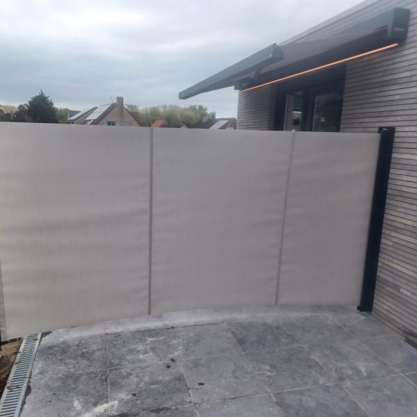 Uittrekbaar windscherm D. De Poorter BV Veurne SL