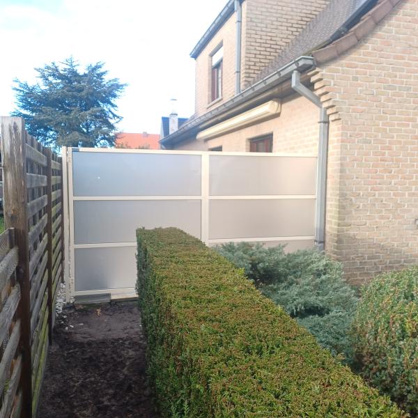 Vast windscherm D. De Poorter BV Veurne NANCY