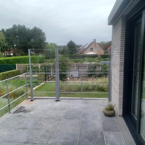 Vast windscherm D. De Poorter BV Veurne PUSH UP